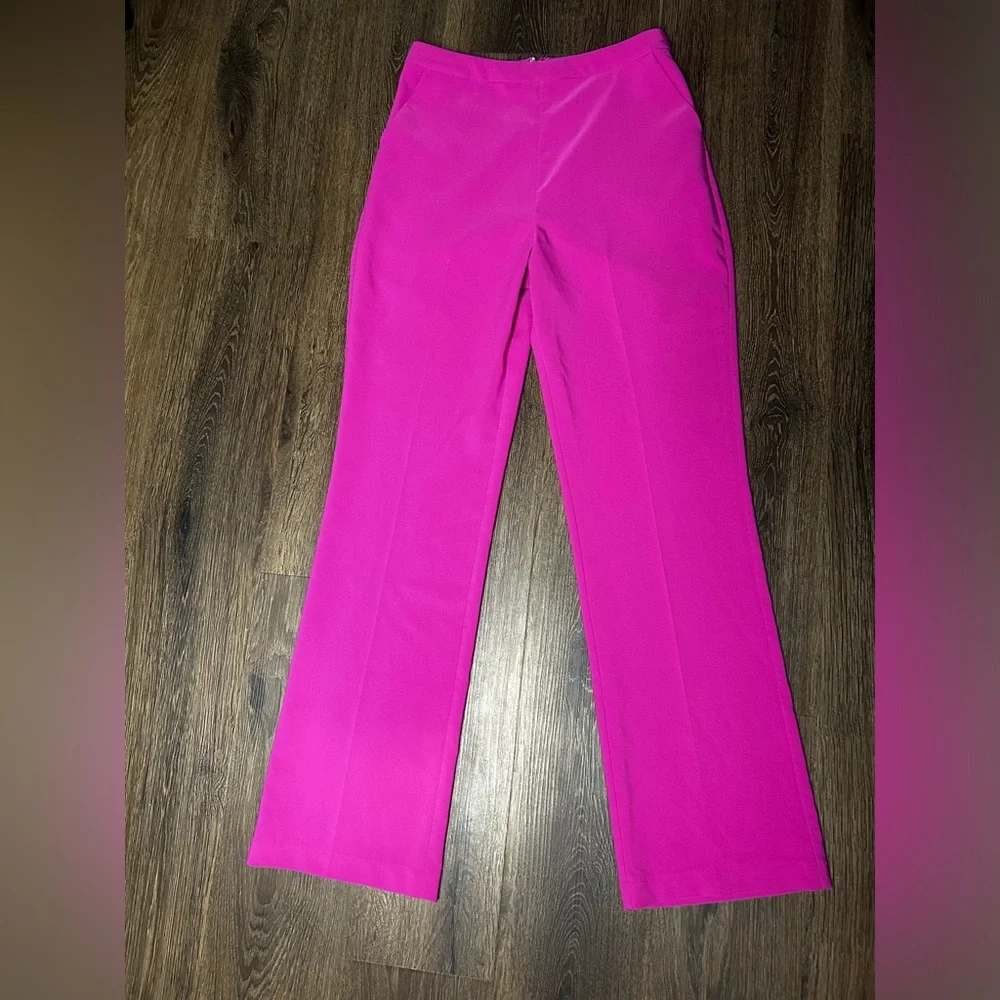 NBD Women's Topaz High Rise Pant in Magenta Pink Size Medium Retail $178 Revolve - Picture 5 of 9